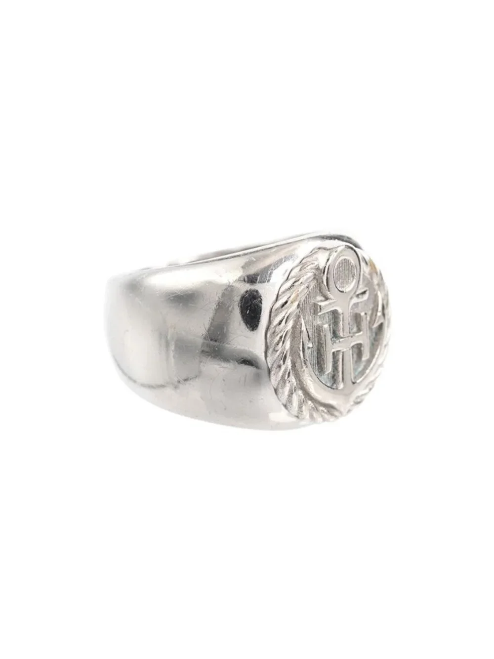 Hermes Ring Anchor Silver